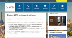 Desktop Screenshot of cabinetclaeys.fr