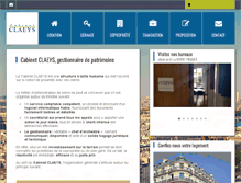 Tablet Screenshot of cabinetclaeys.fr